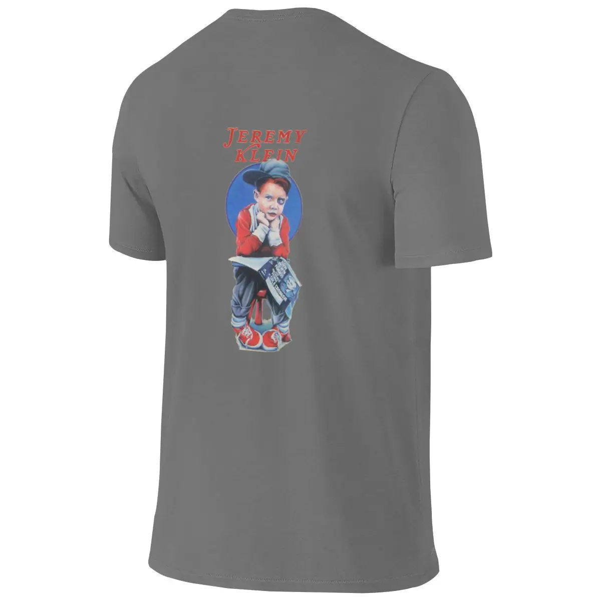 Jeremy Klein Skateboard T Shirt Design Moisture-Absorbing And Breathable Reversible T-shirt Artistic Boy Neat Stitching Tee
