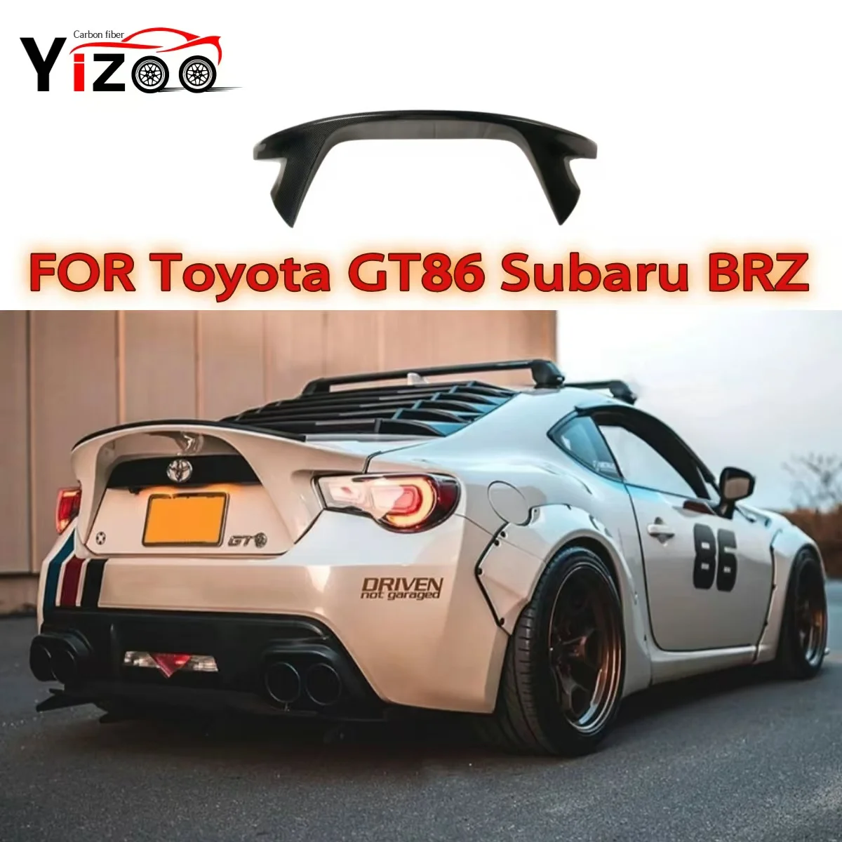 

AG Style Carbon Fiber Car Rear Trunk Spoiler For Toyota GT86 ZN6 ZC6 ZD6 Subaru BRZ 2012-2019 Rear Wing Car parts