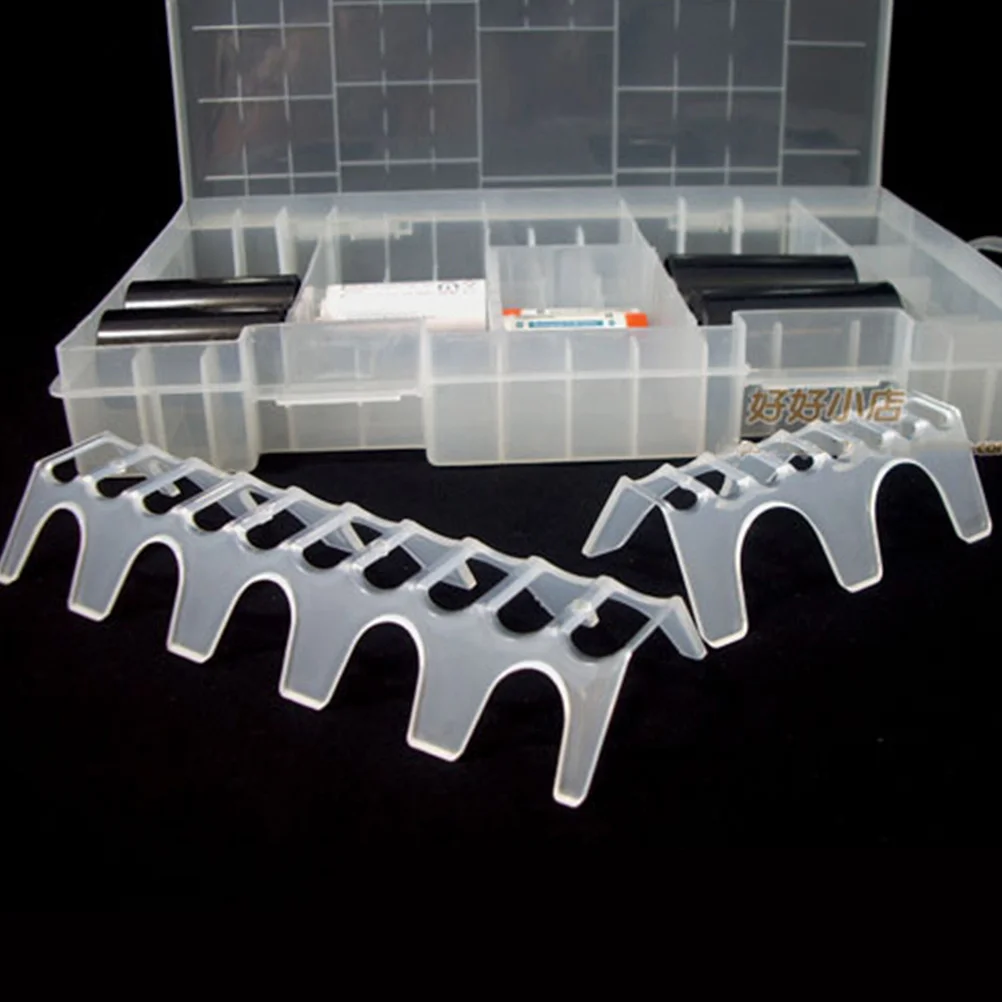 

Portable Storage Case Clear Hard Plastic Large Size for 8x Aa Batteries Holder Organizer Storage Box