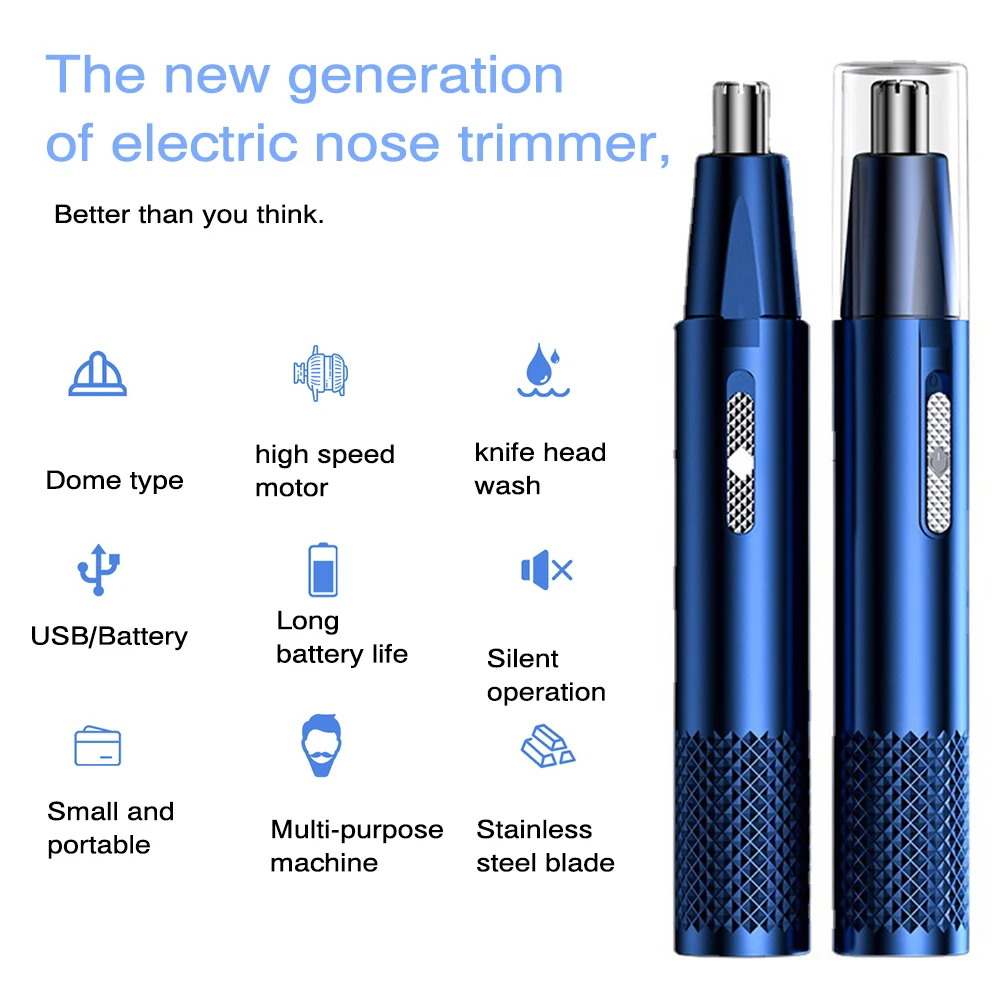 Electric Nose Hair Trimmer Rechargeable Multi-kinetic Shaving Nose And Ear Remover Automatic Washable Electric Shaving Tools