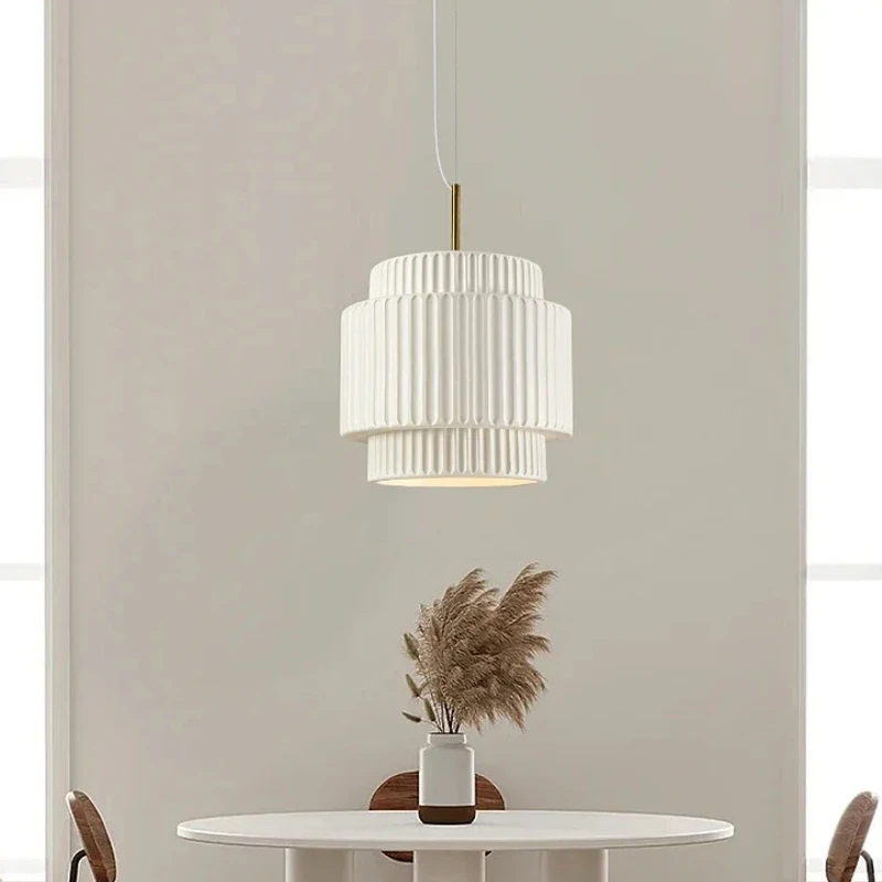 

2024Japanese Style Chandelier Study Bedside Board Hanging Lamp Simple Fashion Pendant Light for Home Lusters Polystyrene