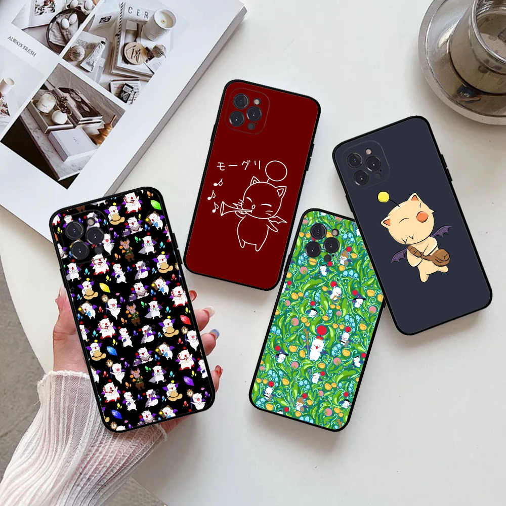 Game F-Final Fantasy Moogle Phone Case Silicone Soft For Iphone 16 15 14 13 12 11 Pro Mini XS MAX Plus X Cover