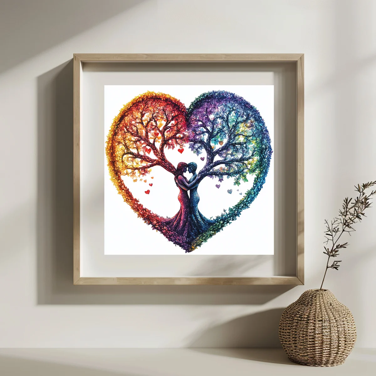 1 Stück 30x30 cm/11,8 Zoll, 11CT/14CT Kreuzstich-Set, DIY Valentinstagsgeschenk, Stickerei-Set für Feste, Porträts – Detail 3