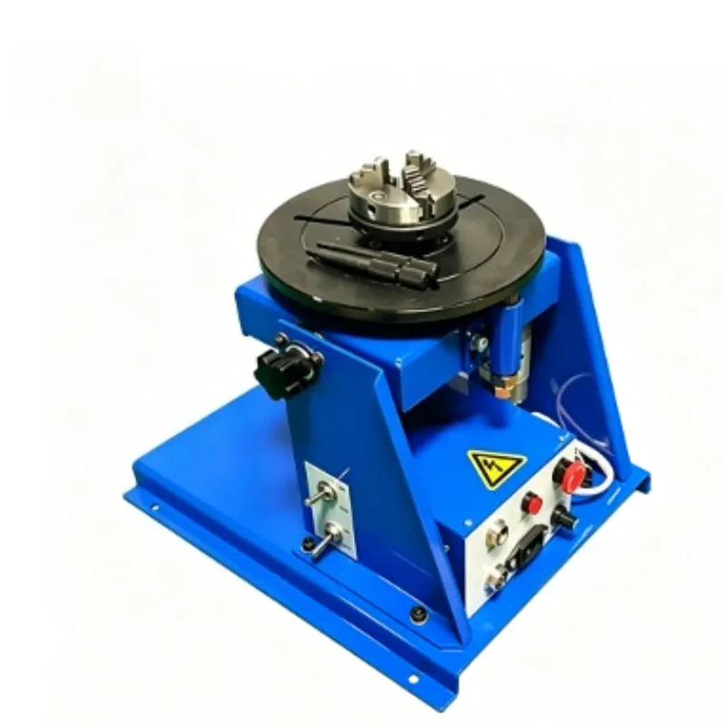 10kg Small Welding Positioner Automatic Rotary Turntable with 65 Chuck Precision Rotating Table for Argon Arc Welding Processing