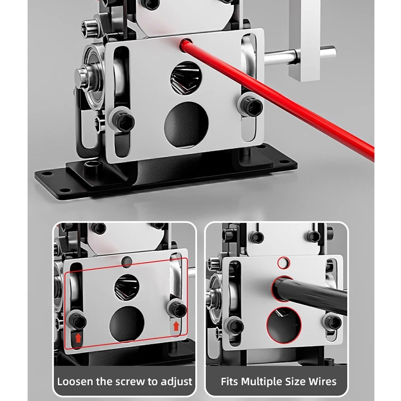 Wire Stripper Machine Manual Wire Stripping Pliers Tool 1-21mm Crank Stripper Portable For Scrap Copper Wire Cable Recycling