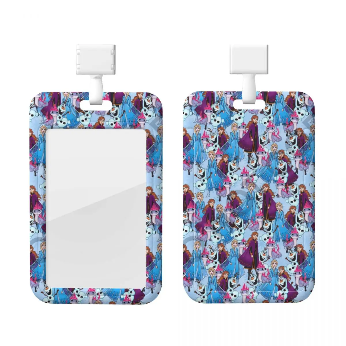 

Бесшовные держатели для кредитных карт «Холодное сердце» Эльзы Олафа на заказ, шейный ремешок, ремешок для удостоверения личности, держатель для карт, заводские держатели для карт медсестры