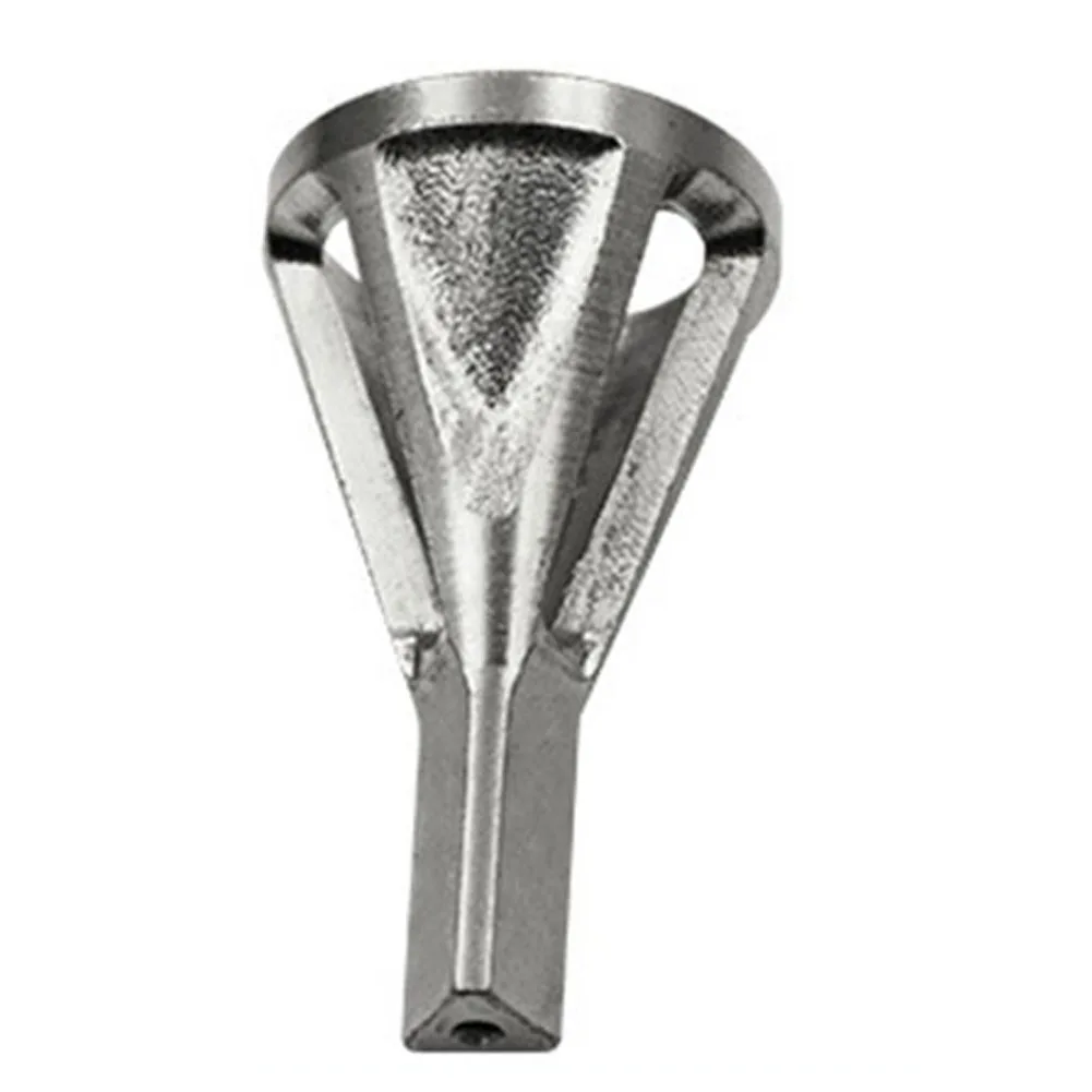2pcs Deburring External Chamfer Tool Triangular Hexagonal Handle High Speed Steel Remove Burr Drill Bit Tools For Metal Drilling