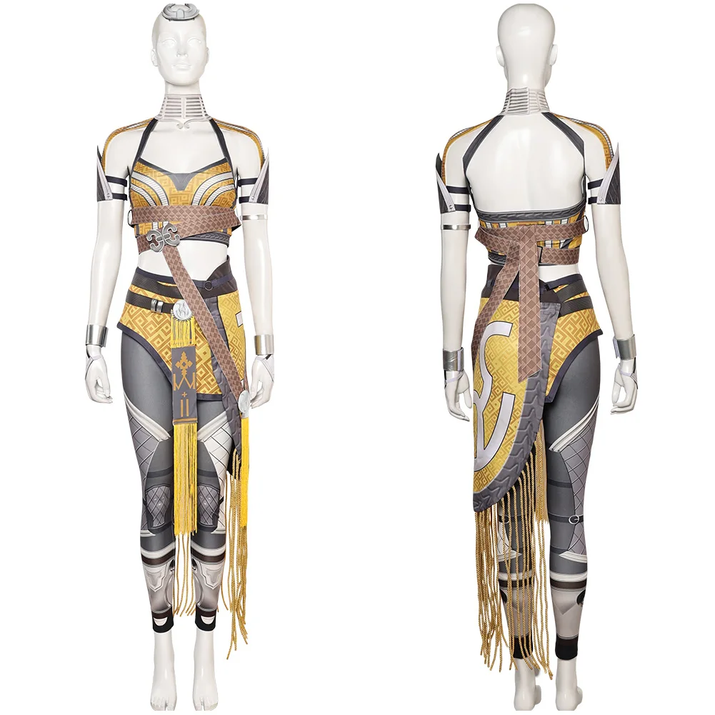 Fantasia Game Mortal Kombat Tania Cosplay Costume Jacket Pants Top Apron Halloween Carnival Disguise Suit For Female Women Adult