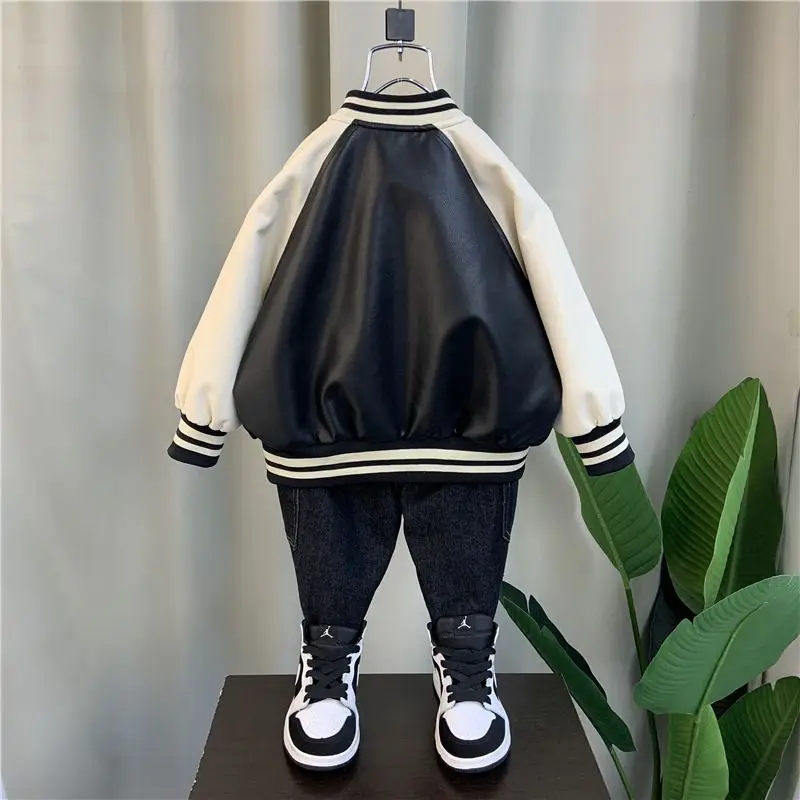 2-10 Years Boy\'s Jacket Spring and Autumn Children\'s Short Coat Fashion New Kids  Casual Sportswear Baby Trendy Top