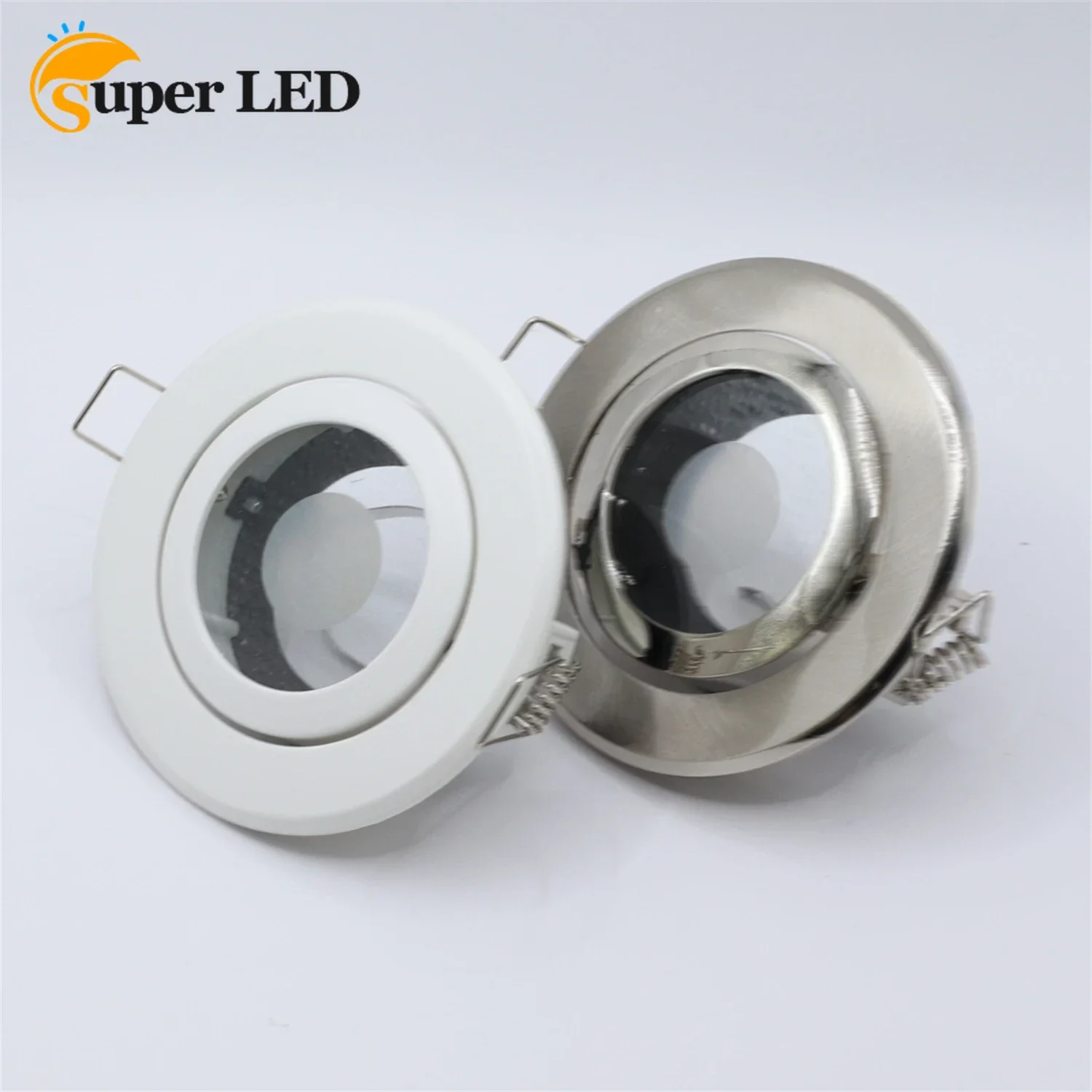 

Round Surface Mounted Recessed Led IP44 Ceiling Downlight Fittings Fixture MR16 GU10 Bulb Holder Frame For Room