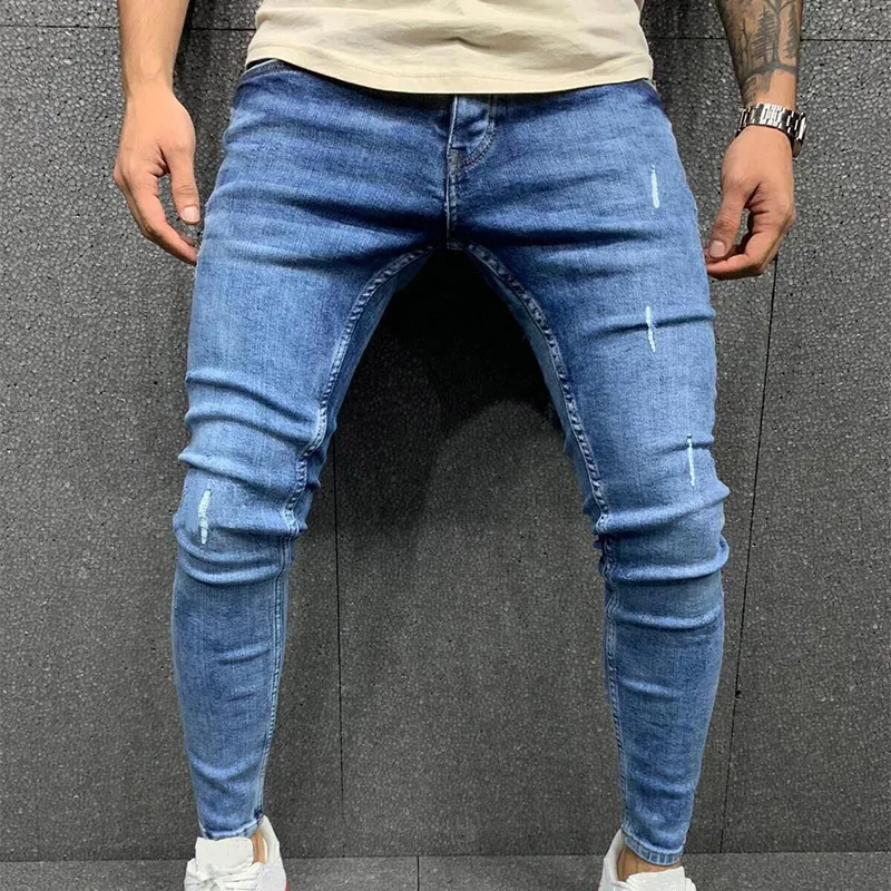 

2023 Winter KPOP Fashion Style Harajuku Slim Fit Trousers Casual All Match Cotton Solid Zipper Pants Pockets Bound Feet Jeans