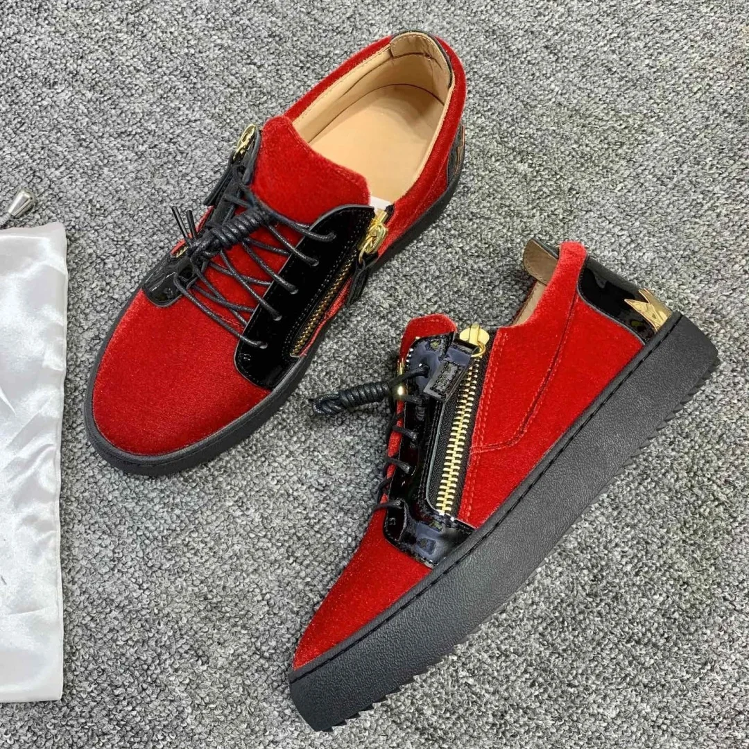 

Top Quality Casual Sneakers for Men Brand Designer Women Tennis shoes Luxury Genuine Leather GZ Loafers Sports shoes 35-48 G0358
