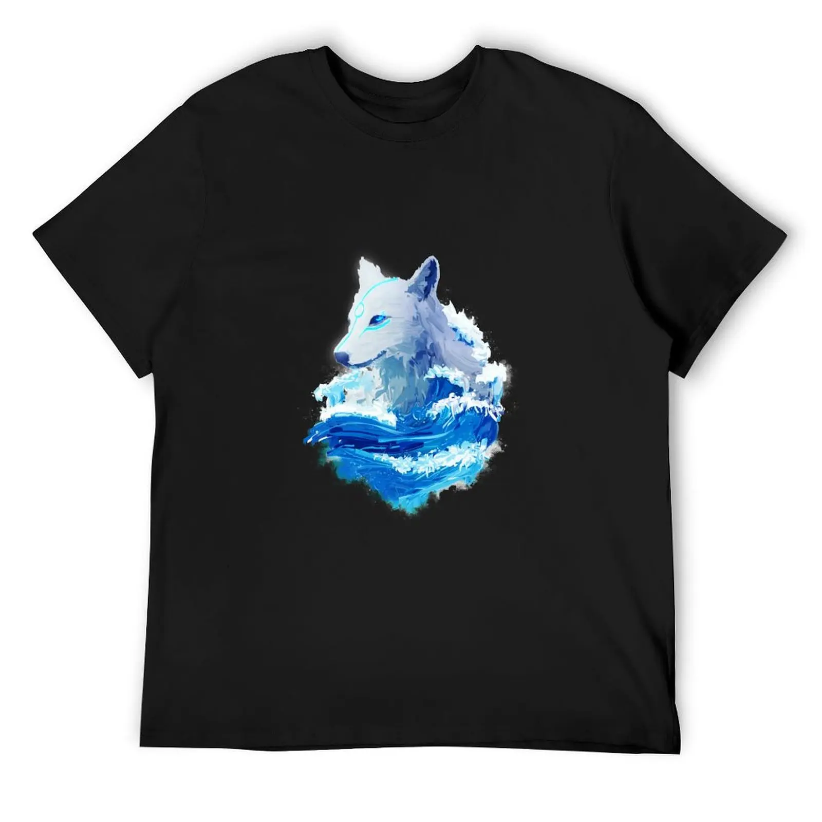 

Wolf Wave T-Shirt custom t-shirts quick drying summer 2025 shirts men
