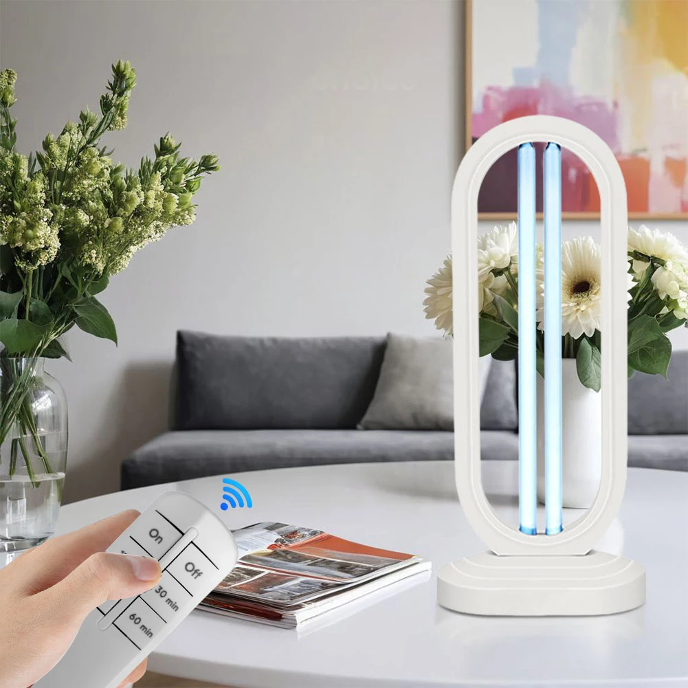 

Portable UV Light Sanitizer UV Sterilizer Light 3- Speed Timing and Remote Control Ultraviolet Light UVC Lamp for Home Kitchen