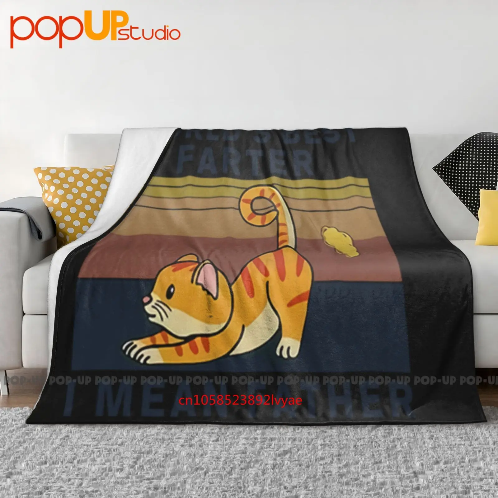 Cat World'S Best Farter I Mean Father Funny Ultra-Soft Blanket Quilt Winter Sofa Cover Bed Covers