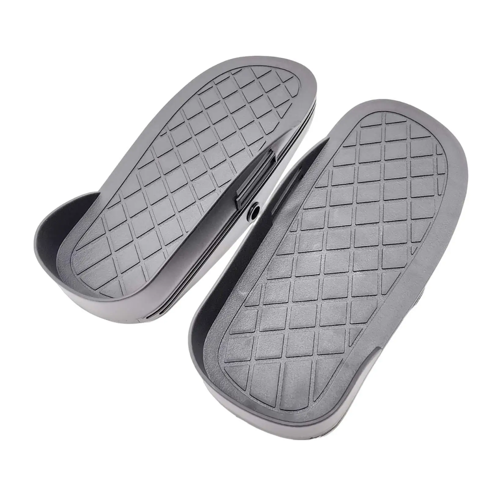 Set of 2 Rowing Machine Foot Pedals Replacements Easily Assembled and Store Professional for Elliptical Machine Black 11.8x5inch