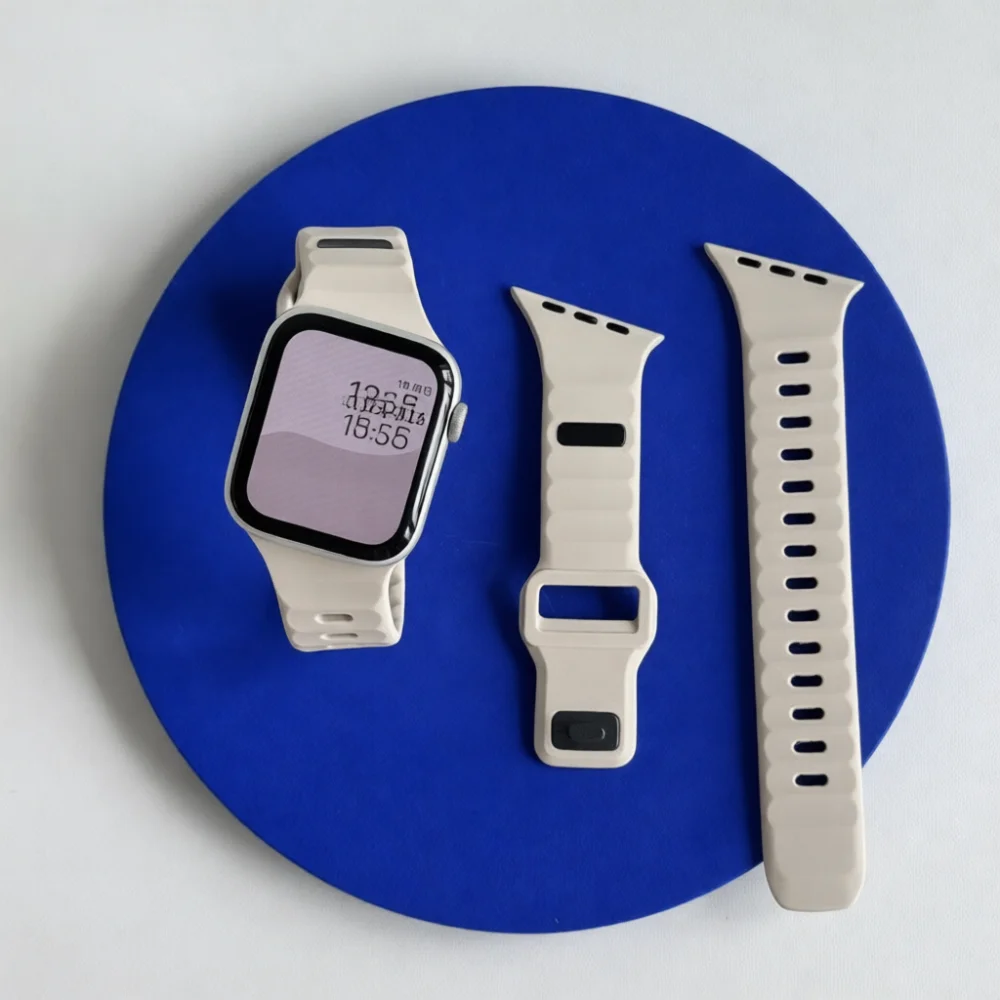 Flexible Silicone Replacement Strap For Iwatch Ultra 11 10 9 8 7 6 SE Band Comfortable Sport Wristband Smart Watch Accessory