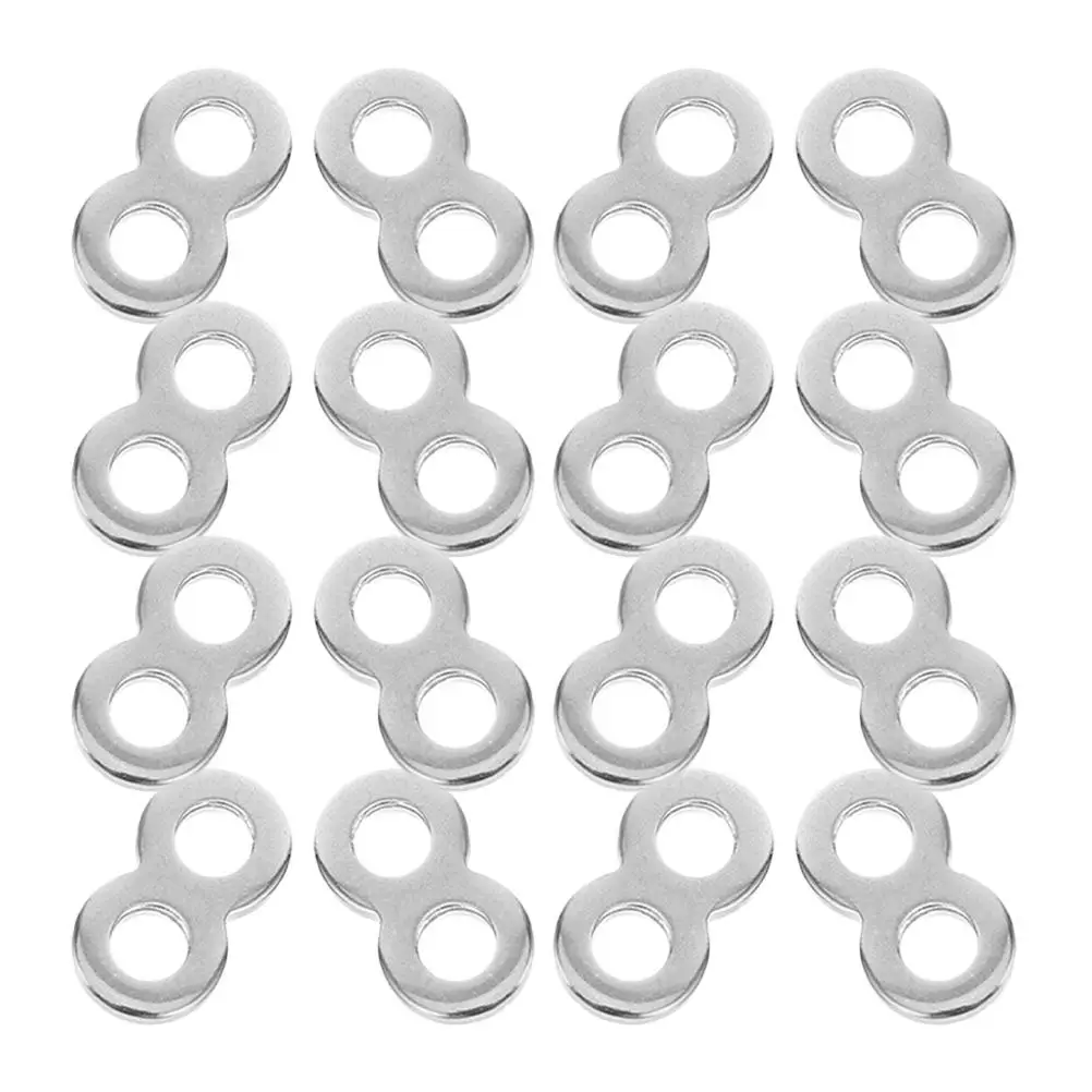 

100pcs Stainless Steel Buckle Connector Tabletop Fasteners Clips Desktop Silver Corrosion Resistant Easy