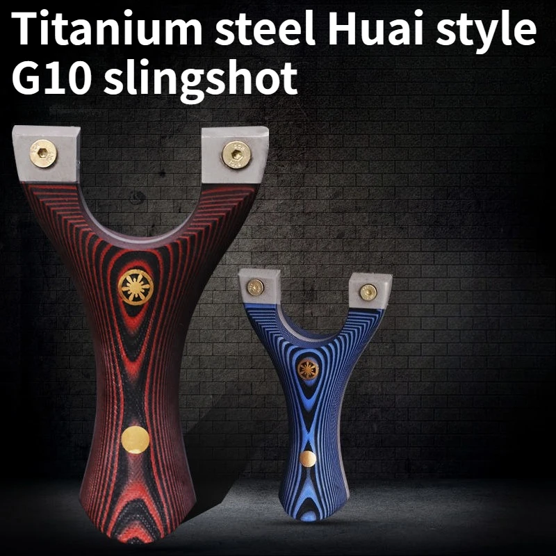 

Новая рогатка из титановой стали в стиле Хуай с быстрой установкой без завязывания, для курток из плоской кожи, высокоточная, профессиональная, премиум-класса