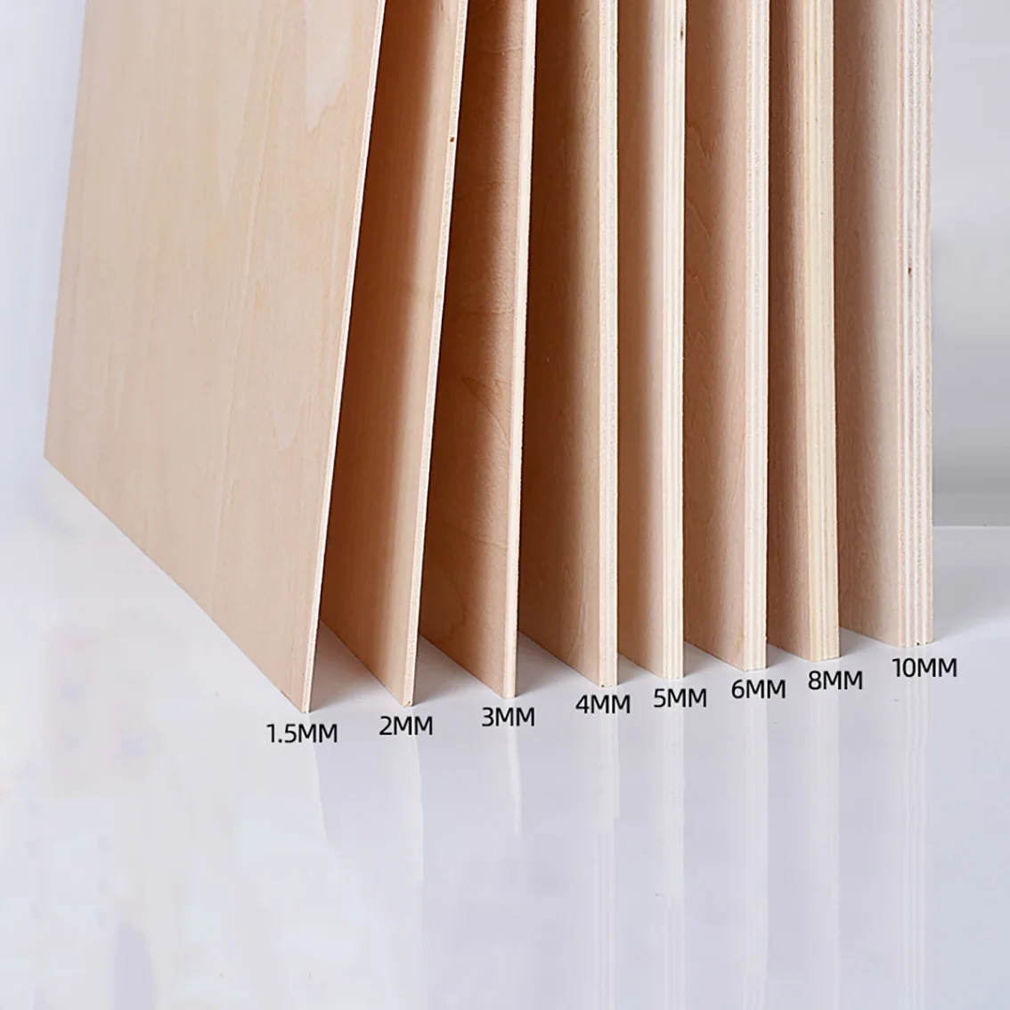 Thickness 1.5mm/2mm/3mm/4mm/5mm-10mm Basswood Board Model Craft Sheet Material for DIY Model Building Carving Part Accessories