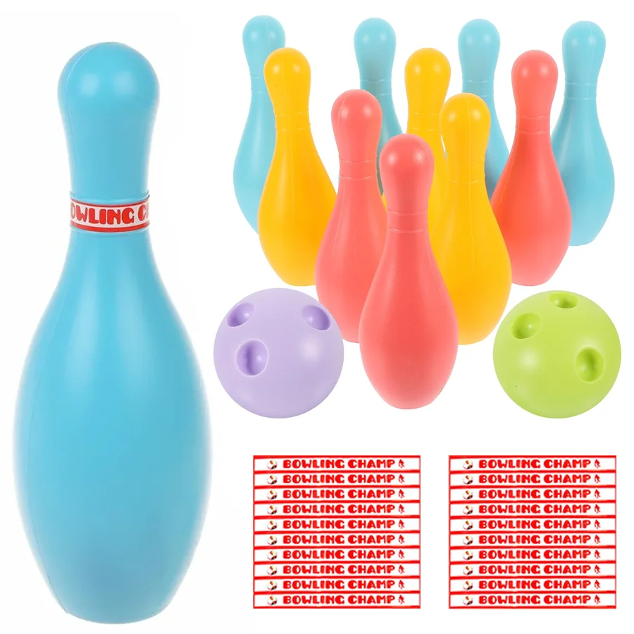 

2set Mini Bowling Kit Leisure Sports Physical Exercise Hand-Eye Coordination Training Tool for Backyard Indoor Outdoor Party XJM