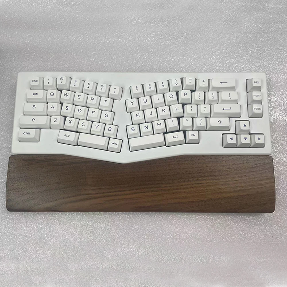 

Special Shaped Walnut Wood Wrist Pad For AKKO Alice Pro Q8 Mechanical Keyboards Wristrest Solid Wooden Keyboards Palm Hand Rest