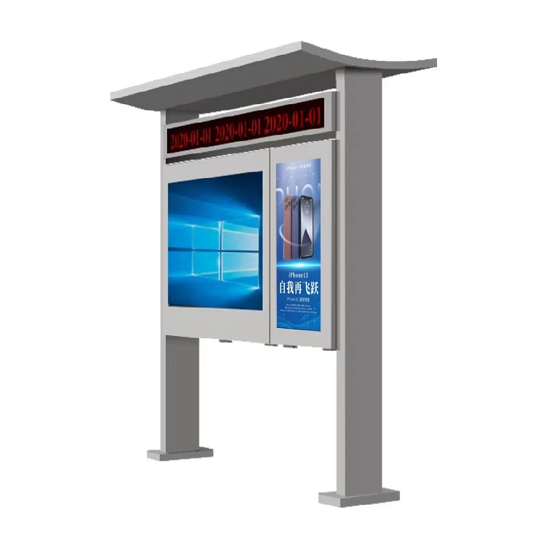 شاشة LCD رقمية قائمة على الأرض مقاس 65 بوصة، لافتات إعلانية LCD، شاشة رقمية للتسويق وشاشة LCD تعمل باللمس