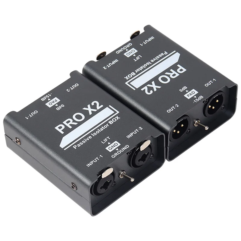 A30P-New 2-Way Audio Isolator, Audio Current Eliminator, XLR 6.5, Permalloy Isolator, Mixer Live Broadcast