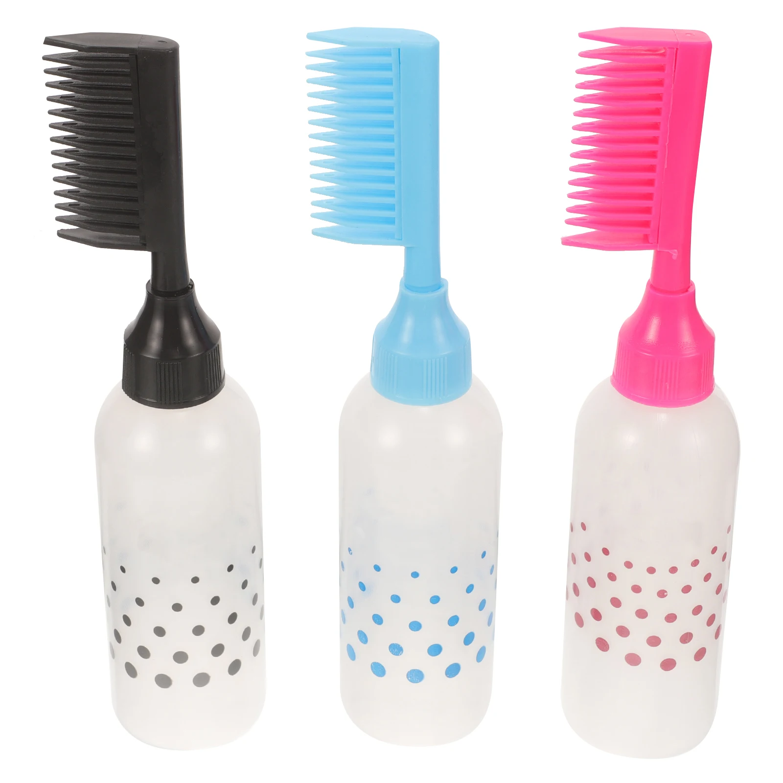 

3 шт., бутылки с расческой для краски для волос, бутылки с аппликатором премиум-класса для окрашивания волос, масло для химической завивки, бутылка для окрашивания с расческой