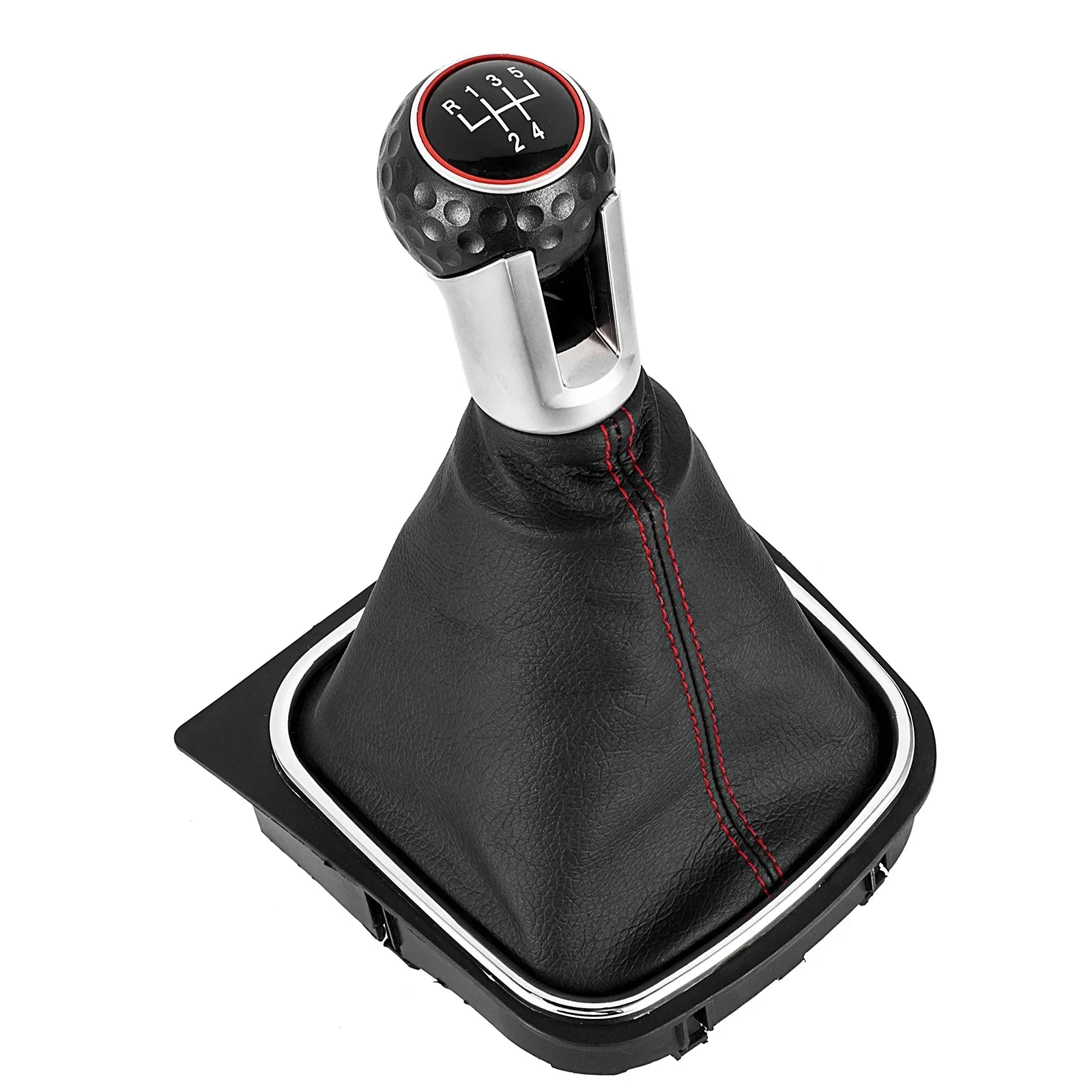 Gear Shift Knob for VW Golf 5 MK5 R32 GTI GTD Golf 6 MK6 R20 2004-2013 Car Stick Lever Shifter HandBall with Gaiter Boot Cover