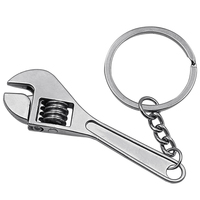 Mini Metal Adjustable Tool Wrench Spanner Key Chain Ring Keyring Gift