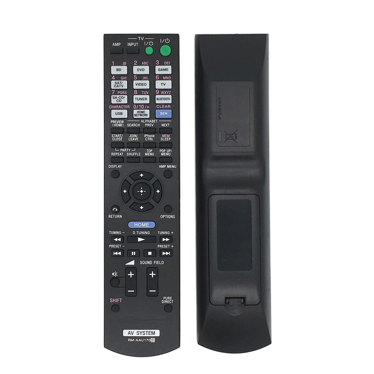 New for Sony Remote RM-AAU170 for Audio Home Theater System 1-492-051-11 RM-AAU073 RM-AAU168 RMAAU169 RM-AAU120 RM-AAU154