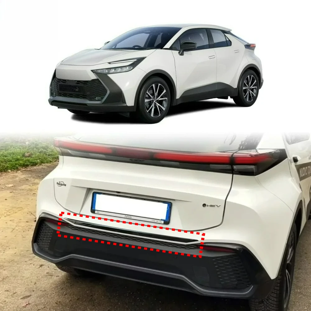 

For Toyota C-HR CHR II 2023 2024 2025 Car Tailgate rear bumper decorative strip Automotive exterior modification Accessories