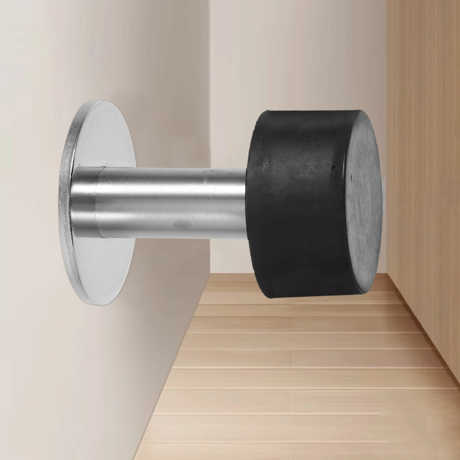 

Anti Collision Stopper Stainless Steel Cabinet Wall Mount Floor Protector Adjustable Fit Dual Protection Door Knob Guard Smooth