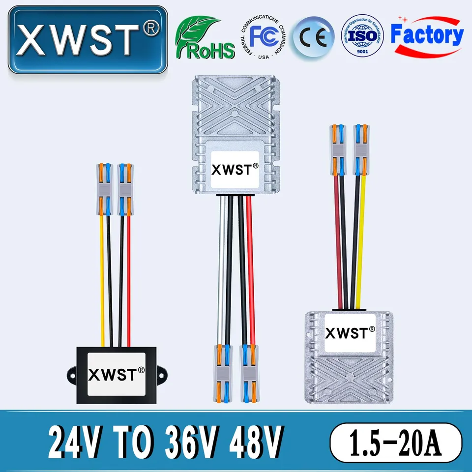 dcdc コンバーター 24v XWST 24V→36V DC-DCコンバーター 1A～20A