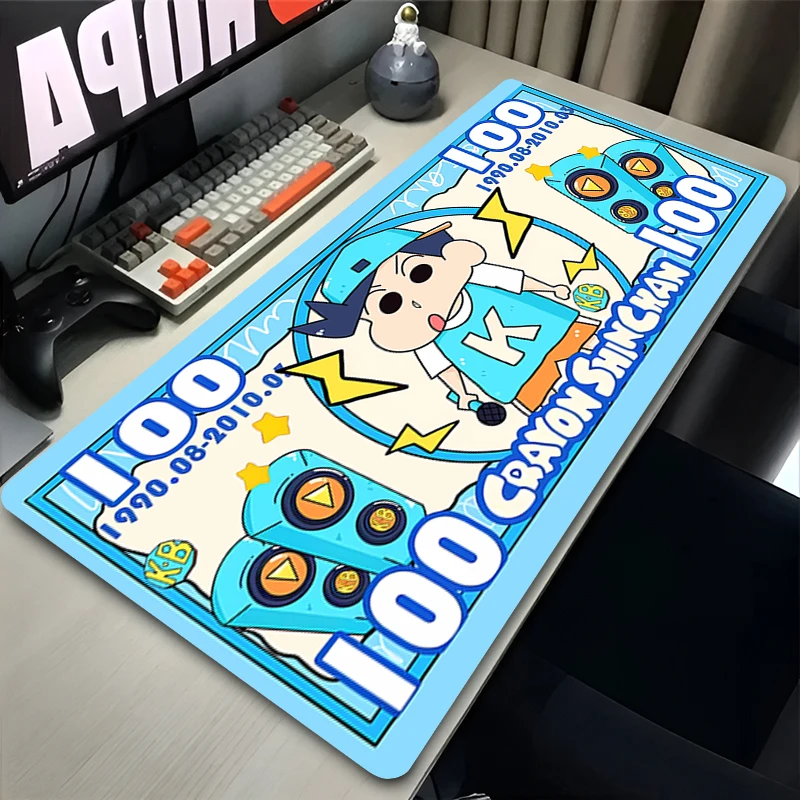 Mouse pad anti-slip keyboard pad notebook computer accessories office desk mat floor mat PC carpet C-Crayon Shin-chans Mousepad