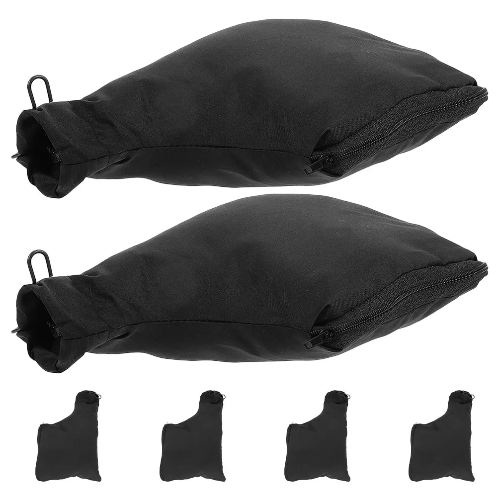6Pcs Black Dust Collection Bags Compatible with 255 Aluminum Miter Saw Dust Collector Pouch Sawdust Collection for Belt Sander