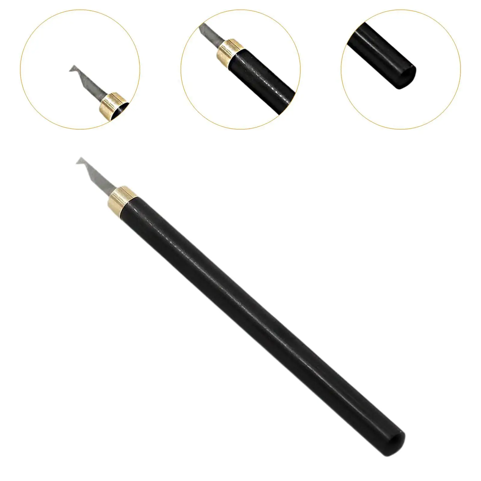 Guitar Fret Cleaning Hand Tool Metal Slot File Luthier Guitar Gadget for Electric and Bass Guitar