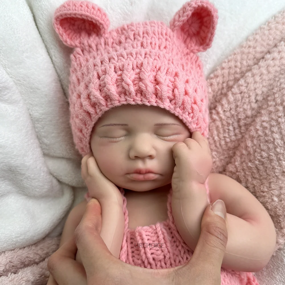 LouLou 20 inch & 12 inch Vreedzame Slapende Baby Zachte Platina Siliconen Reborn Pop voor Eenzaamheid Ondersteuning Collectie Speelgoed