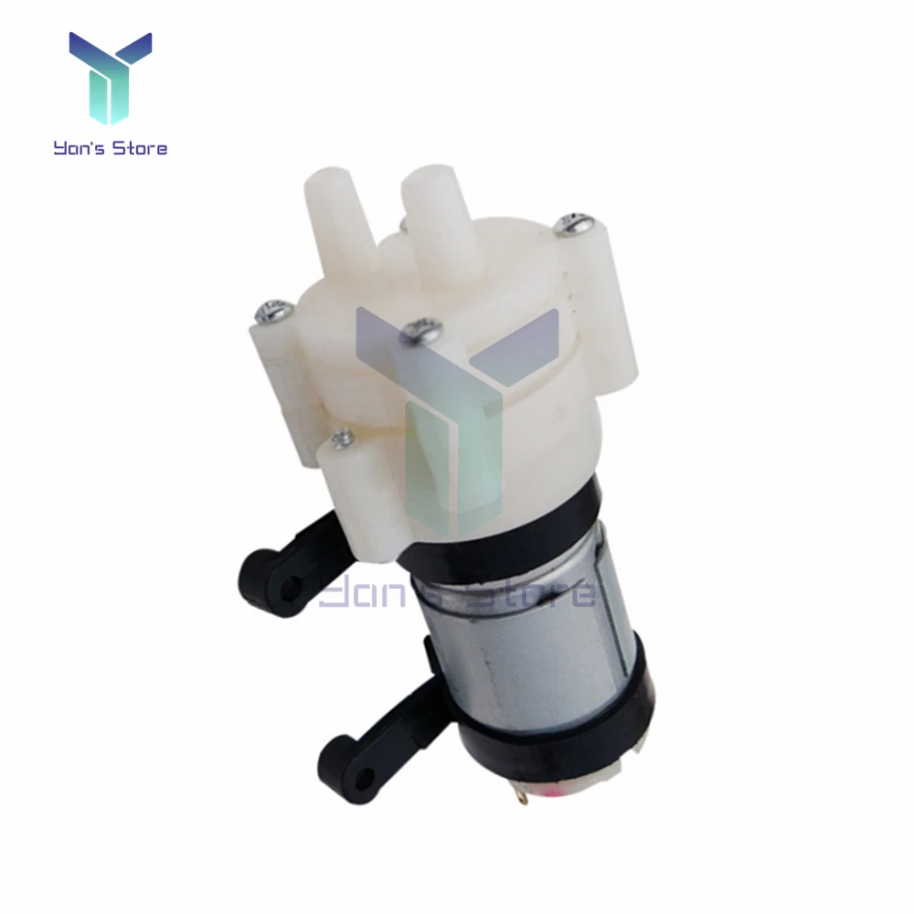 DC6-12V R385 Acquario Serbatoio di Pesce Rotondo Aria DC Membrana Pompa Acqua Acquario Pompe Ad Aria Accessori 1.5-2L/Min