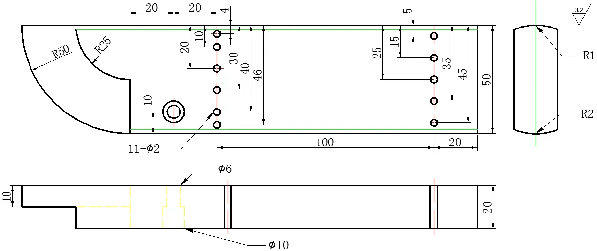 GS Ultrasonic Standard Test Blocks GS-1 2 3 4