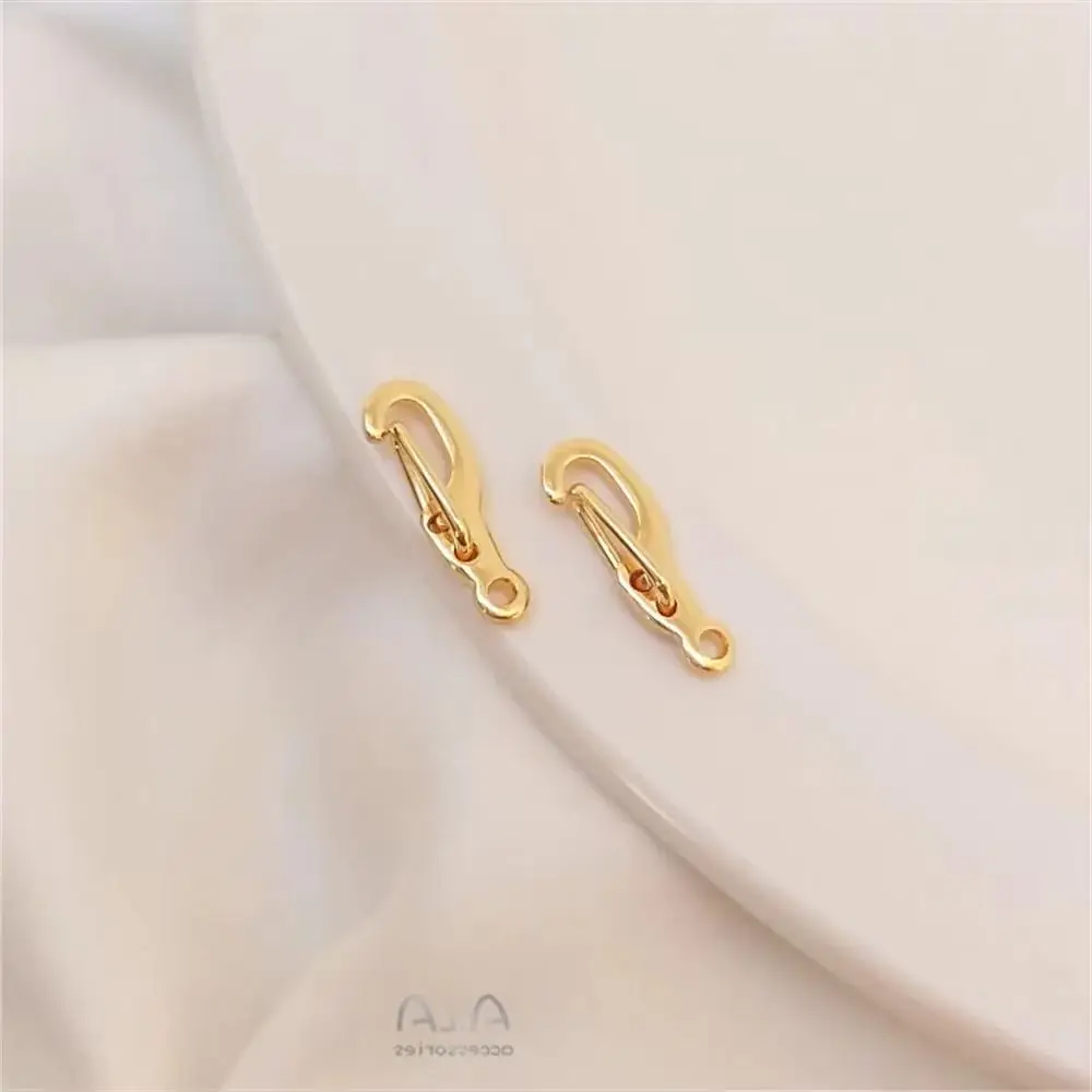 

Korean lobster clasp 14K Gold Color spring clasp hand DIY bracelet accessories end clasp connection clasp