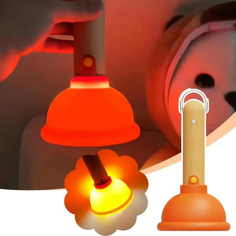 

Novelty Plunger Night Light Stepless Dimming Nursery Sleeping Lamp Portable Rechargeable Table Lamp For Dining Room Bar