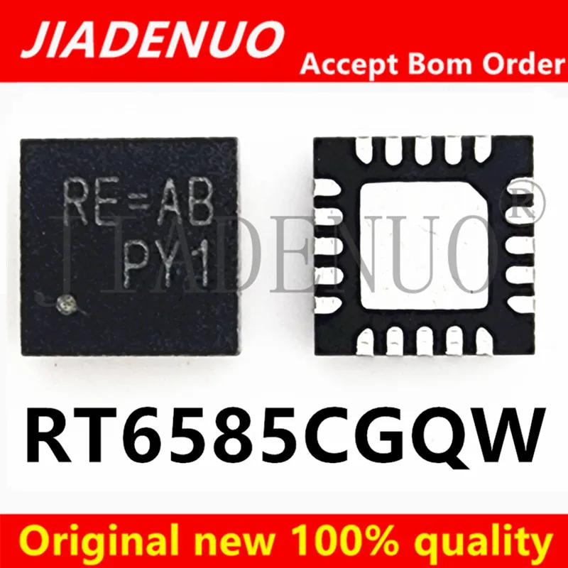(2-5pcs)100% New RT6585C RT6585CGQW For Code :  ( RE=6H RE=.. ) QFN-20 Chipset