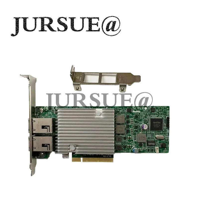 

Supermicro AOC STG-i2T Dual Port 10GbE Ethernet PCI-E Adapter NIC Intel