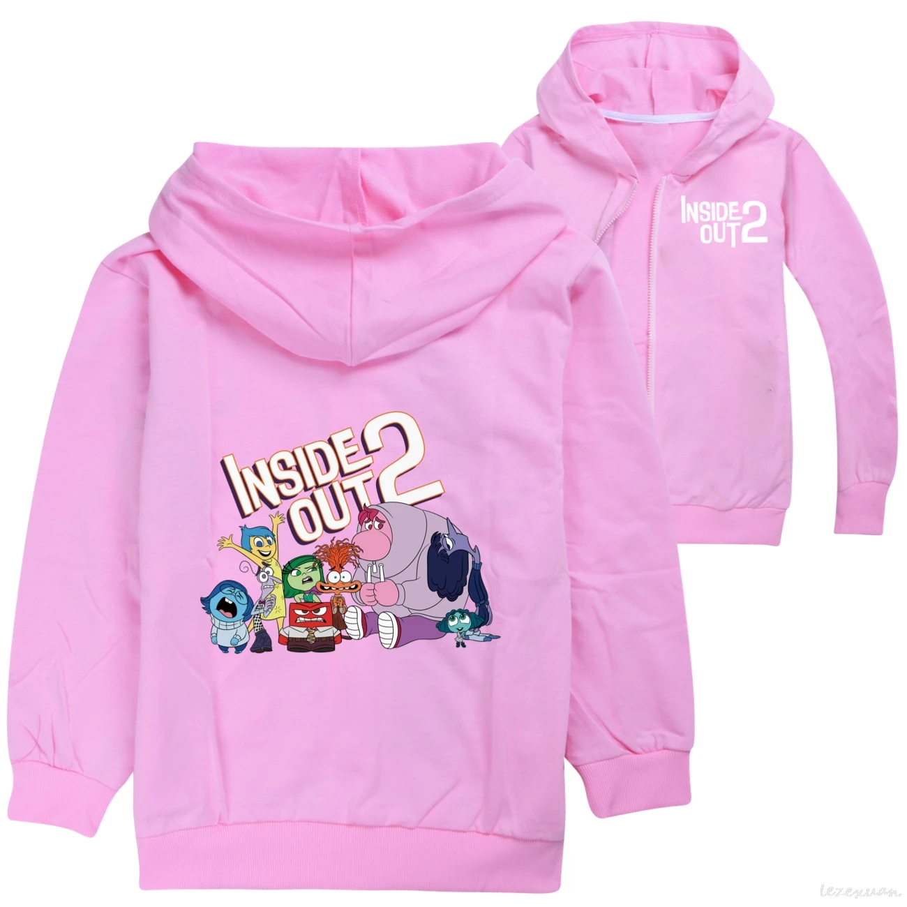 

New Inside Out2 Children Hooded Zipper Coat Kids Clothes Boys Jackets Spring Autumn Outwear Fashion Girls Hoodies Best Gift