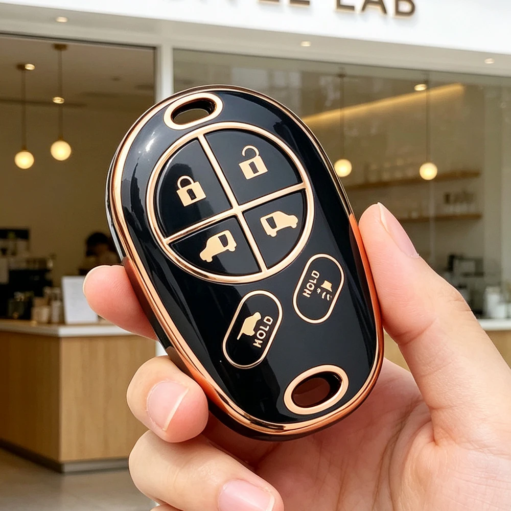 TPU Remote Car Key Fob for Toyota Sienna Tundra Sequoia Tacoma Camry Highlander Aurion Shell Fob 2004-2018