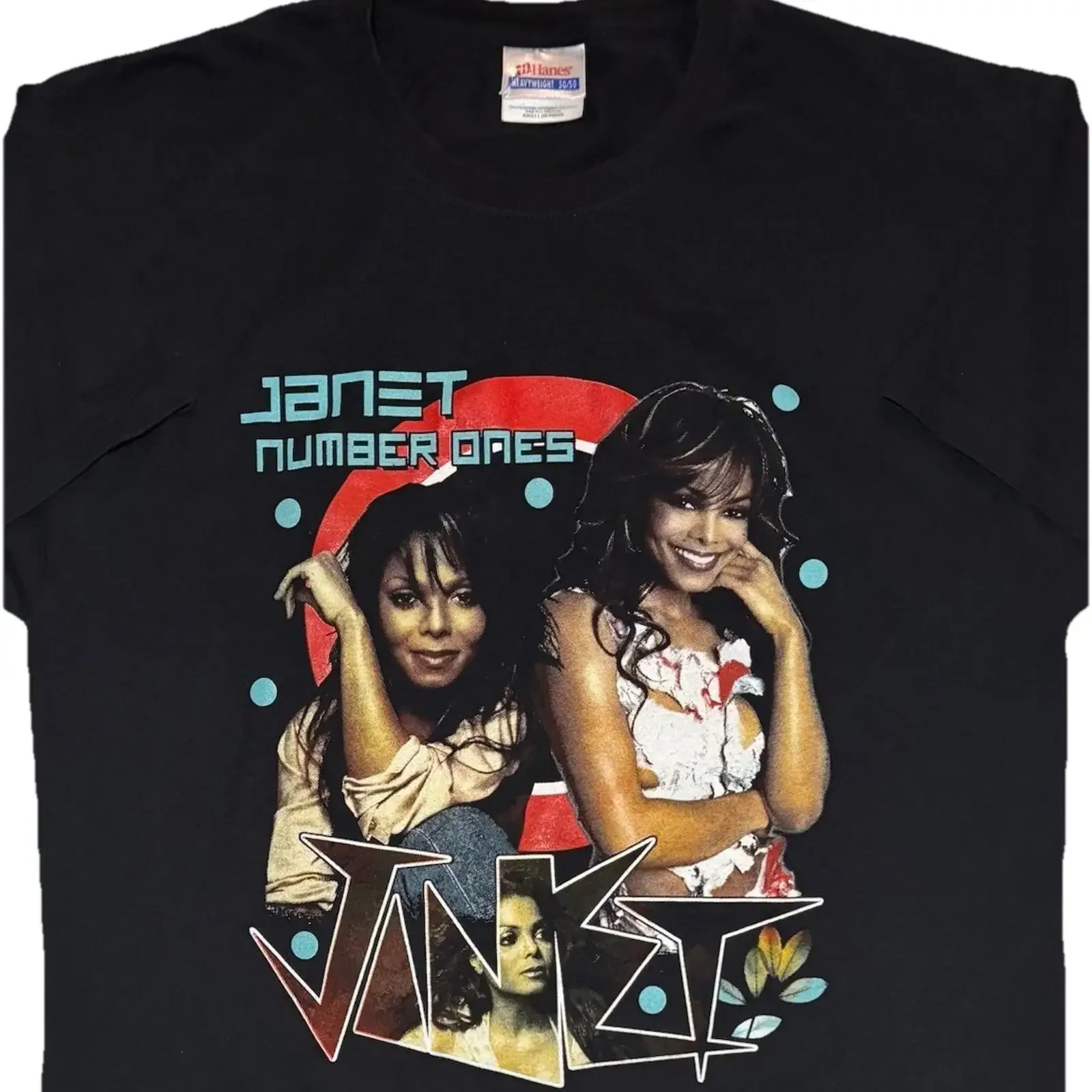 Janet Jackson 2011 Up Close Personal World Tour Number Ones 2 Sided T Shirt L vintage Washed Comfortable Top For Everyday Wear