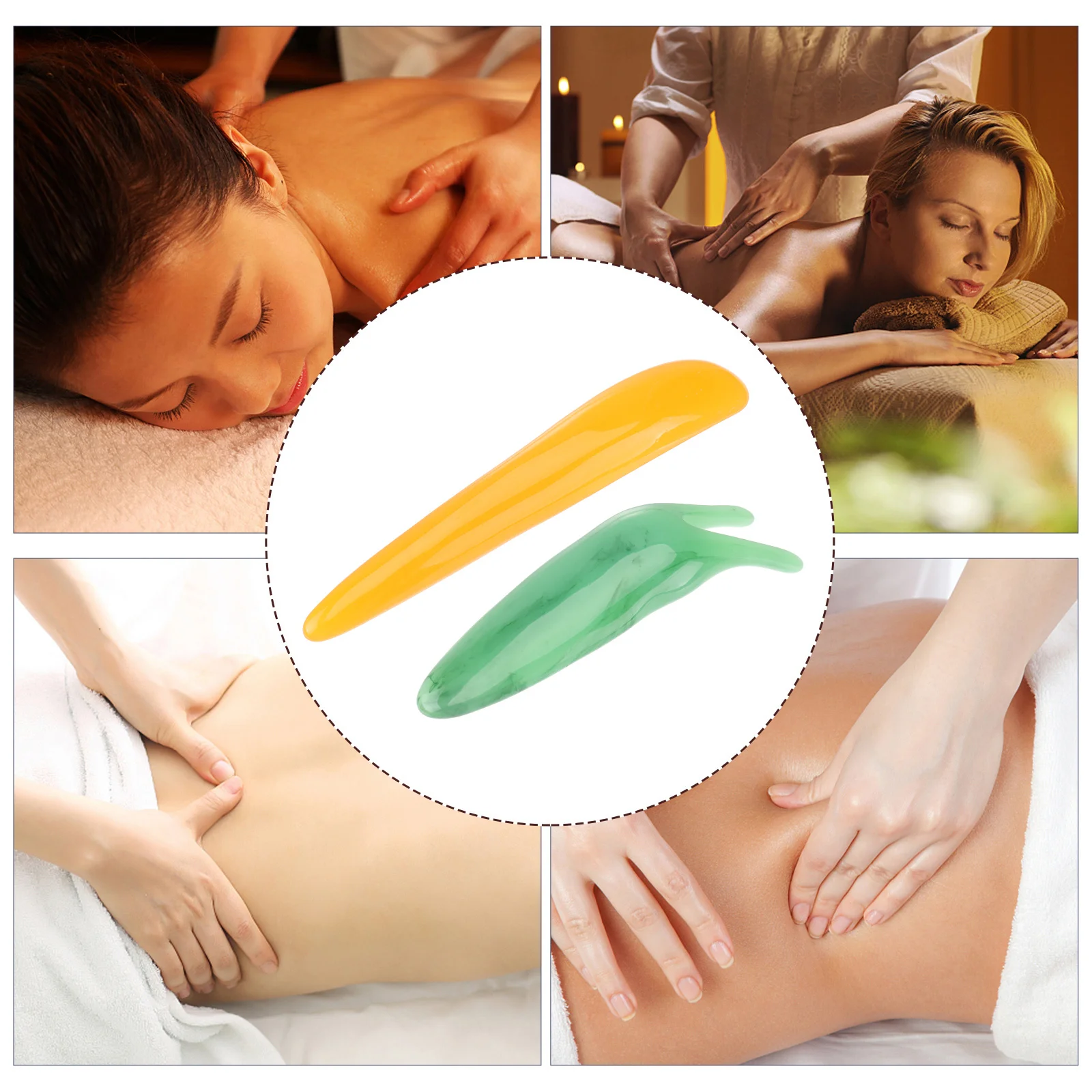 

2Pcs Natural Nose Massagers Two-Pronged Scraping Tools for Body Massage Blood Circulation Portable Health Care Relaxation Gift