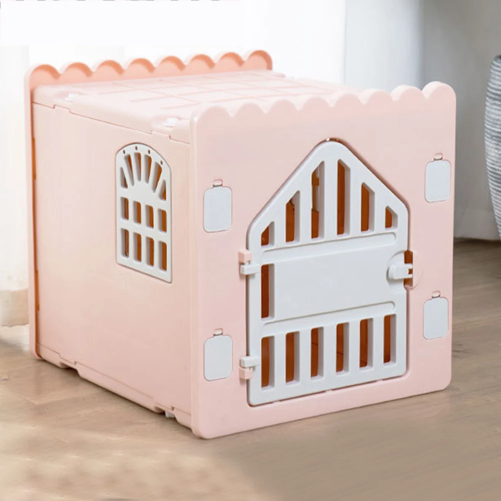 

Пластиковый складной домик-убежище для бездомных кошек с дверцей для выхода, для использования в помещении и на улице